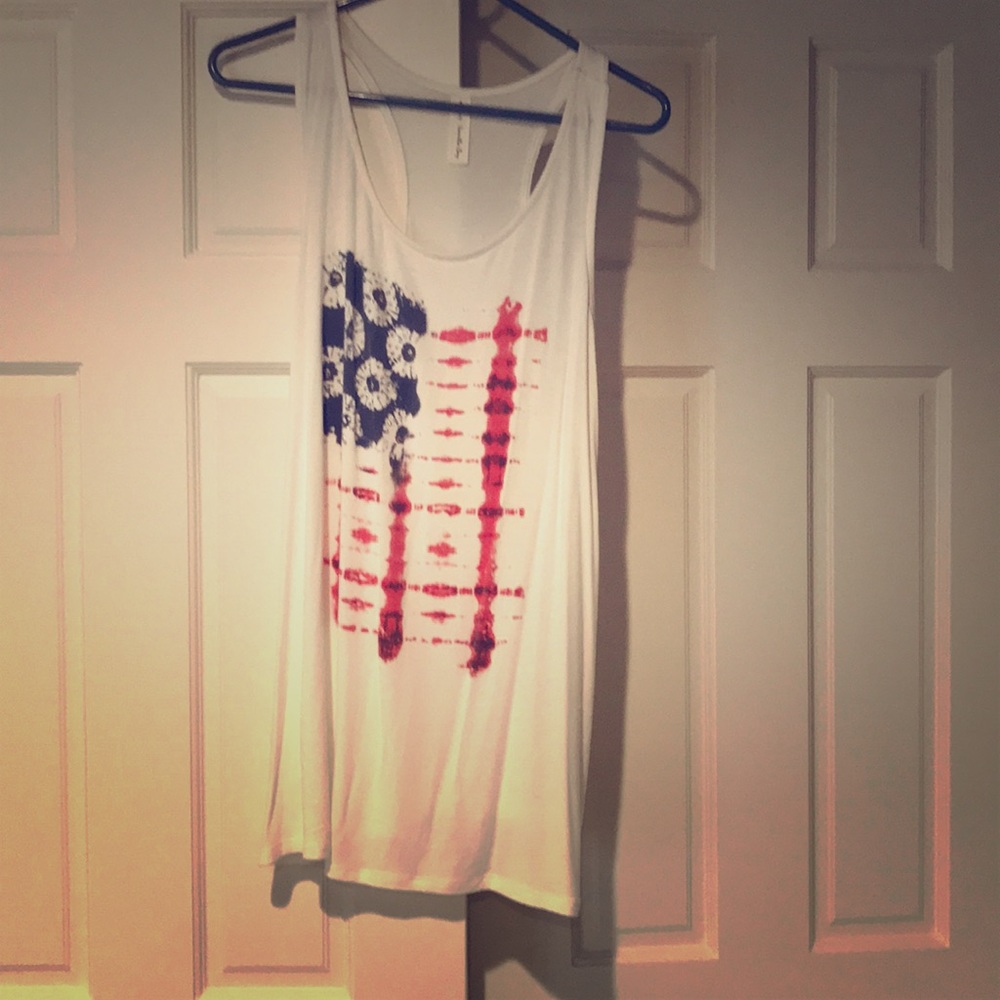 American flag tank